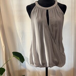 Banana Republic Charcoal Sleeveless Blouse